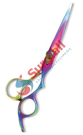 Professional Hair Cutting Scissor with razor edge. Multicolor Coating