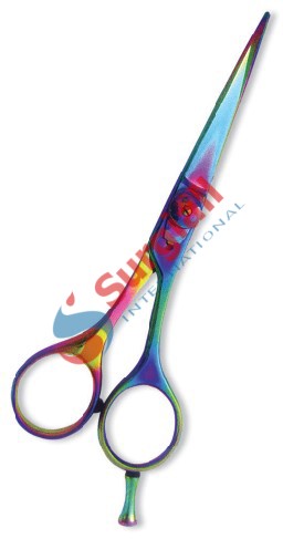 Professional Hair Cutting Scissor with razor edge. Multicolor Coating