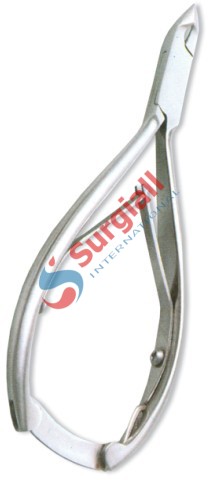 Cuticle Nipper, Double Spring w/lock. Mirror Finish.