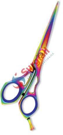 Professional Hair Cutting Scissor with razor edge. Multicolor Coating