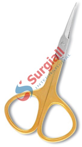 Arrow Point Scissor. Half Gold.