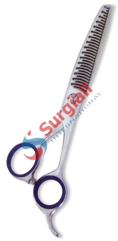 Professional Thinning Scissor. One Blade Teeth and One Blade Razor. Mirror Finish.