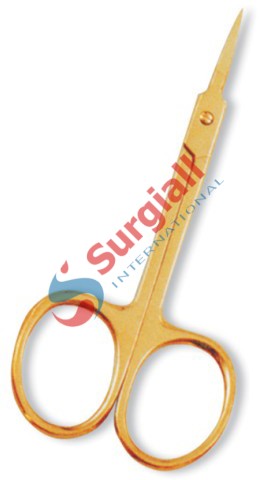 Arrow Point Scissor. Full Gold.