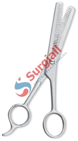 Professional Thinning Scissor. One Blade Teeth and One Blade Razor. Mirror Finish.