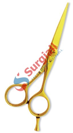 Professional Hair Cutting Scissor with razor edge. Multicolor Coating. Three Rings with screw adjust