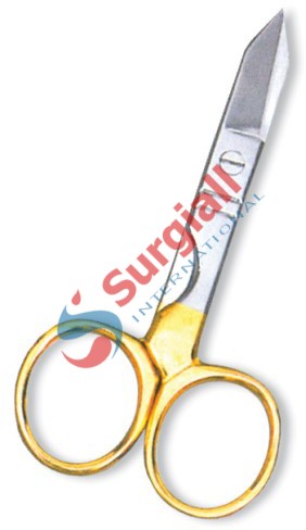 Nail Scissor. Half Gold.