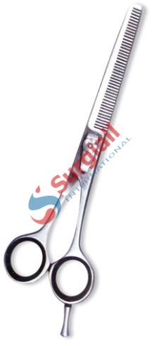 Professional Thinning Scissor. One Blade Teeth and One Blade Razor. Mirror Finish.