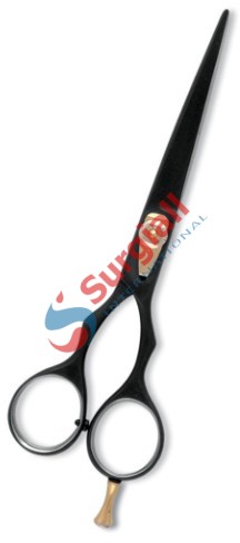 Professional Hair Cutting Scissor with razor edge. Black Color Coating.