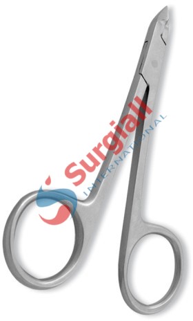 Cuticle Nipper, Scissor Handle. Mirror Finish