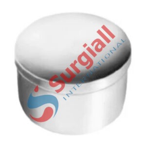 Denture Cup with Lid Stainless Steel